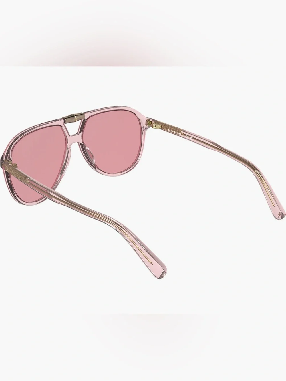 Women's Longchamp LO800S Pink Aviator Sunglasses - Stylish Pink Lenses